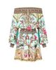 Camilla Women's Sultans-Print Silk Off-the-Shoulder Minidress - 1