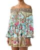 Camilla Women's Sultans-Print Silk Off-the-Shoulder Minidress - 4
