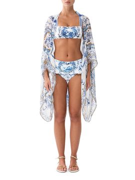 Camilla Women's The Porcelain Floral Silk Shrug