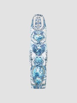 Camilla Women's The Porcelain Parlor Print Jersey Halter Dress