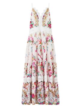 Camilla Women's Torero Libertine Cotton-Silk Trapeze Tiered Dress