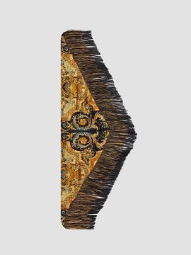 Camilla Women's Triangular Silk Twill Fringe Scarf