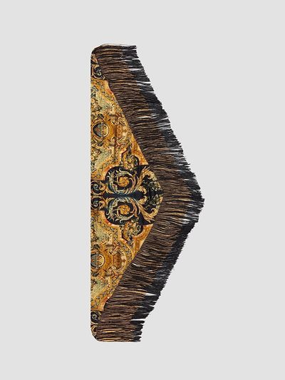 Camilla Women's Triangular Silk Twill Fringe Scarf