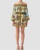 Camilla Women's Wanderlust Empire Print Silk Off-the-Shoulder Mini Dress - 2