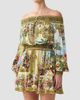 Camilla Women's Wanderlust Empire Print Silk Off-the-Shoulder Mini Dress - 6