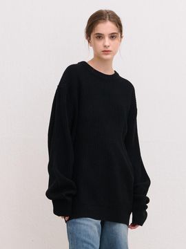 camino Oversize High Density Round Knit [Black]