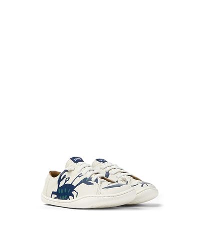 Camper Camper Boys' Peu Cami Mismatched Leather Flats