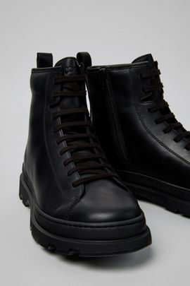 Camper Camper Brutus+ Leather Ankle Boot in Black, Men's at Urban Outfitters