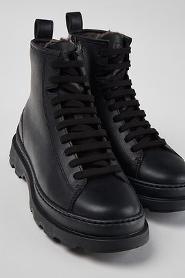Camper Camper Brutus+ Leather Ankle Boots in Black, Women's at Urban Outfitters