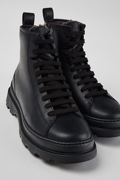 Camper Camper Brutus+ Leather Ankle Boots in Black, Women's at Urban Outfitters