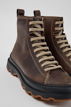 Camper Camper Brutus+ Nubuck Ankle Boots in Washed Brown, Women's at Urban Outfitters