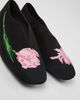 Camper Camper Casi Myra Twins Leather Ballerina Shoe in Black, Women's at Urban Outfitters - 2