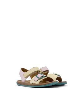 Camper Camper Girls' Bicho Mismatched Leather Sandals