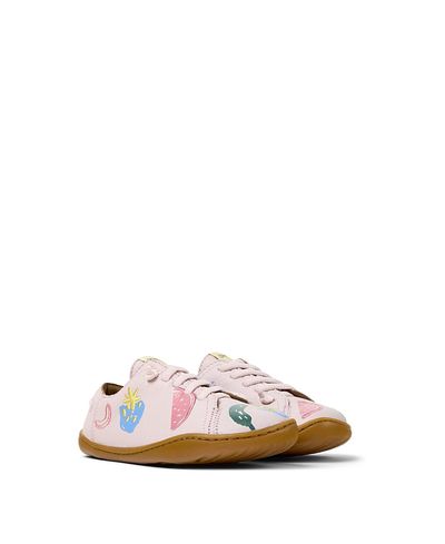 Camper Camper Girls' Peu Cami Mismatched Leather Flats