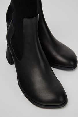 Camper Camper Kora Leather and Textile Ankle Boots in Black, Women's at Urban Outfitters