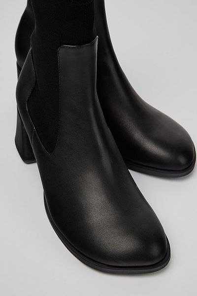 Camper Camper Kora Leather and Textile Ankle Boots in Black, Women's at Urban Outfitters