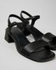 Camper Camper Kora Leather Sandal in Black, Women's at Urban Outfitters - 1