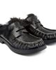 Camper Camper Mil-1978 Leather Mule with Genuine Shearling Trim - 1
