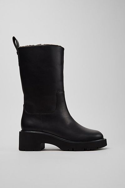 Camper Camper Milah Leather High Boots in Black, Women's at Urban Outfitters