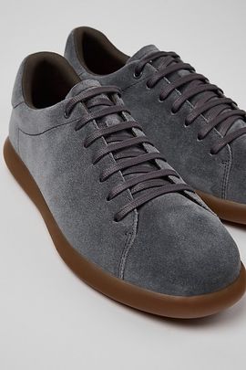 Camper Camper Pelotas Soller Suede Sneaker in Grey, Men's at Urban Outfitters