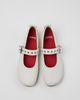 Camper Camper Right Nina Buckle Ballerinas Shoe in White, Women's at Urban Outfitters - 1