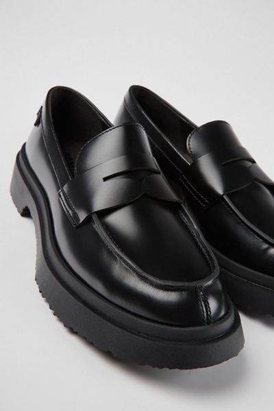 Camper Camper Walden Leather Loafers in Black, Women's at Urban Outfitters