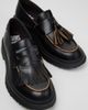 Camper Camper Walden Twins Leather Moccasin Loafer in Black, Women's at Urban Outfitters - 2