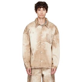 CAMPERLAB CAMPERLAB Beige Corduroy Print Denim Shirt