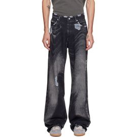 CAMPERLAB CAMPERLAB Black Distorted Distressed Jeans