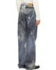 CAMPERLAB CAMPERLAB Blue Distorted Print Distressed Denim Jeans - 3