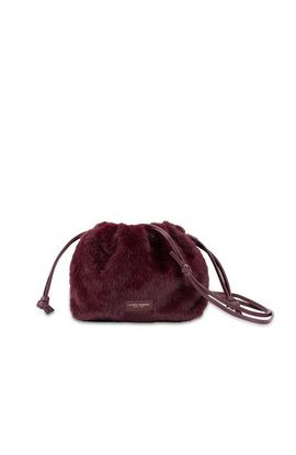 Campo Marzio Roma 1933 Campo Marzio Roma 1933 Mini Bon Bon Faux Fur Drawstring Crossbody Bag