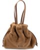 Campo Marzio Roma 1933 Campo Marzio Roma 1933 Sugar Faux Fur Shoulder Bag With Functional Drawstring - 1