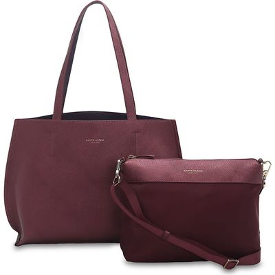 Campo Marzio Roma 1933 Campo Marzio Roma 1933 Tina Tote Two-Tone Design Bag With Clutch Bag