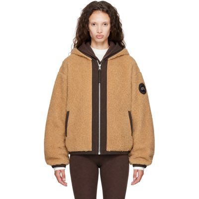 Canada Goose Canada Goose Beige Alberni Fleece Reversible Bomber Jacket