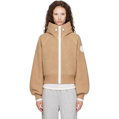 Canada Goose Canada Goose Beige Chilliwack Fleece White Disc Bomber Jacket