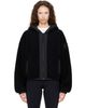 Canada Goose Canada Goose Black Alberni Fleece Reversible Bomber Jacket - 1