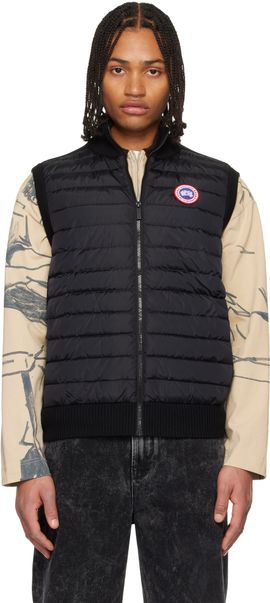 Canada Goose Canada Goose Black HyBridge Knit Down Vest