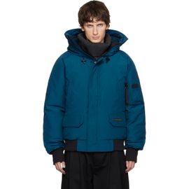 Canada Goose Canada Goose Blue 'Black Label' Chilliwack Bomber Down Jacket