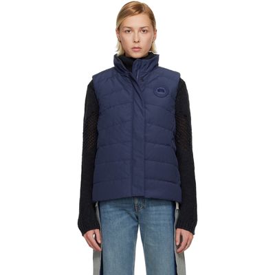 Canada Goose Canada Goose Blue 'Tonal Label' Freestyle Down Vest