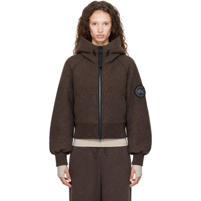 Canada Goose Canada Goose Brown Chilliwack Fleece Black Disc Bomber Jacket