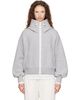 Canada Goose Canada Goose Gray Chilliwack Fleece White Disc Bomber Jacket - 1
