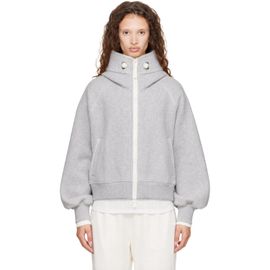 Canada Goose Canada Goose Gray Chilliwack Fleece White Disc Bomber Jacket