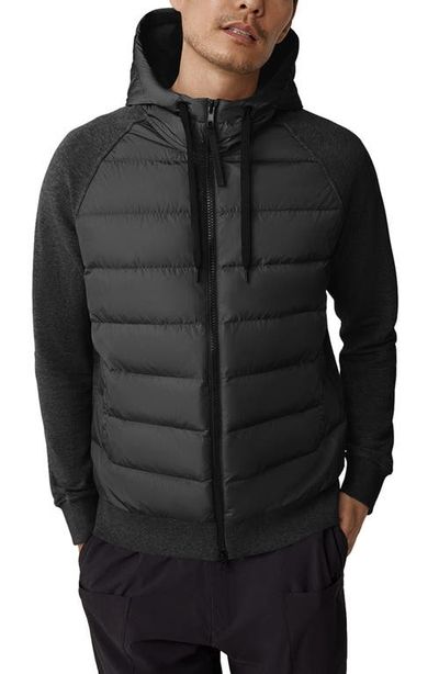 Canada Goose Canada Goose HyBridge Huron 675 Fill Power Hooded Down Sweatshirt Jacket
