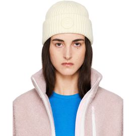 Canada Goose Canada Goose Off-White Cashmere Blend Double Fold Beanie