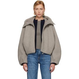 Canada Goose Canada Goose Taupe Chilliwack Wool Bomber Jacket