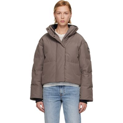 Canada Goose Canada Goose Taupe Grandview Cropped Down Jacket