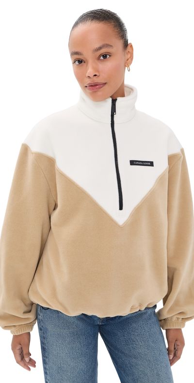 Canada Goose Canada Goose Tayen 1/4 Fleece Bone/Timber Sand