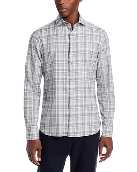 Canali Canali Allover Plaid Sportshirt