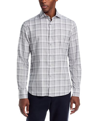 Canali Canali Allover Plaid Sportshirt