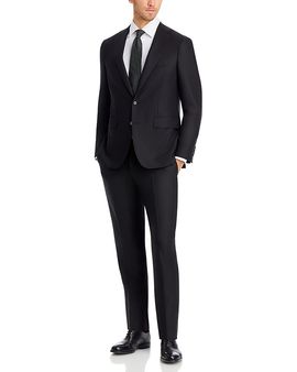 Canali Canali Capri Black Textured Solid Slim Fit Suit